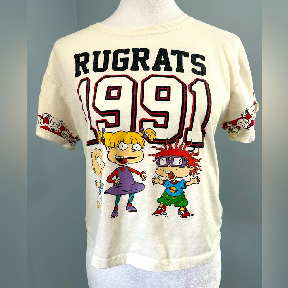Rugrats 1991 Juniors Small Cropped T-Shirt Kidcore